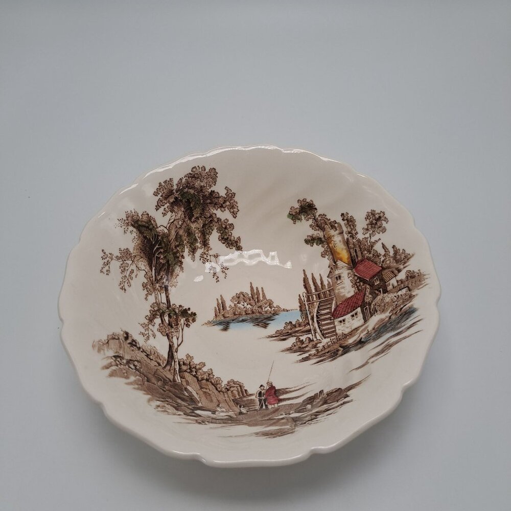 Johnson Bros The Old Mill Oval Serving Bowl Dish Made In England